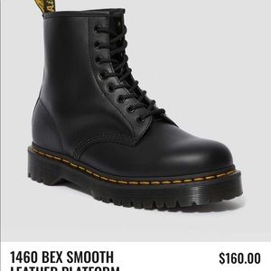 Dr Marten 1460 BEX SMOOTH LEATHER PLATFORM BOOTS